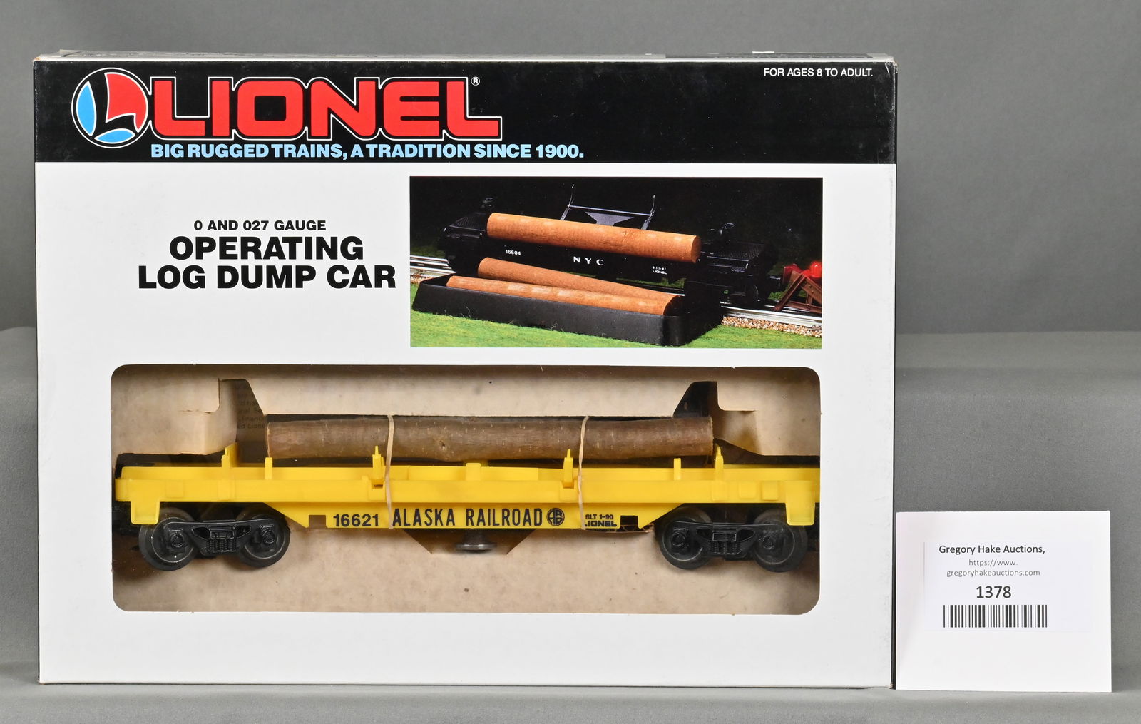 Lionel 6-16621 Alaska Road Log Dump Car, w/ OB (1 of 2)