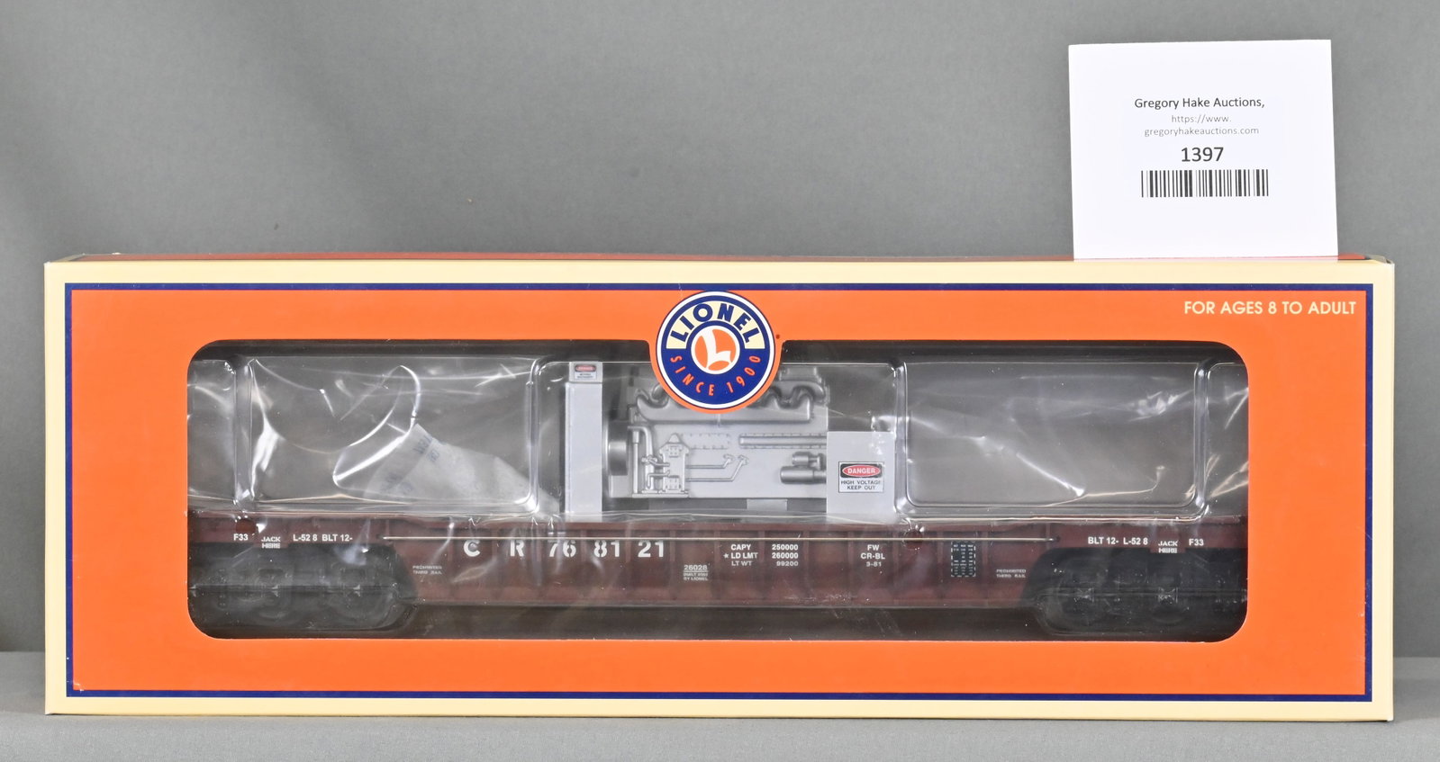 Lionel 6-26028 Conrail Well Car, w/ OB: Lionel 6-26028 Conrail Well Car, w/ OB - C10