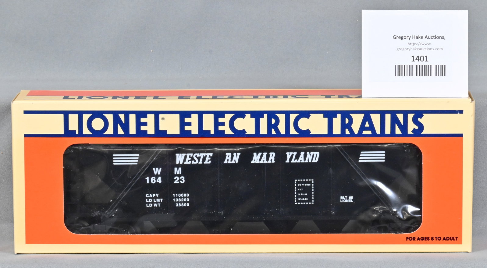 Lionel 6-16423 Western Maryland Hopper, w/ OB: Lionel 6-16423 Western Maryland Hopper, w/ OB - C10