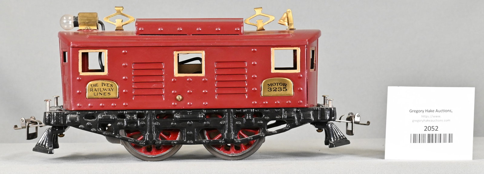 Ives Prewar 3245 Maroon Locomotive: Ives Prewar 3245 Maroon Locomotive, restored to C8