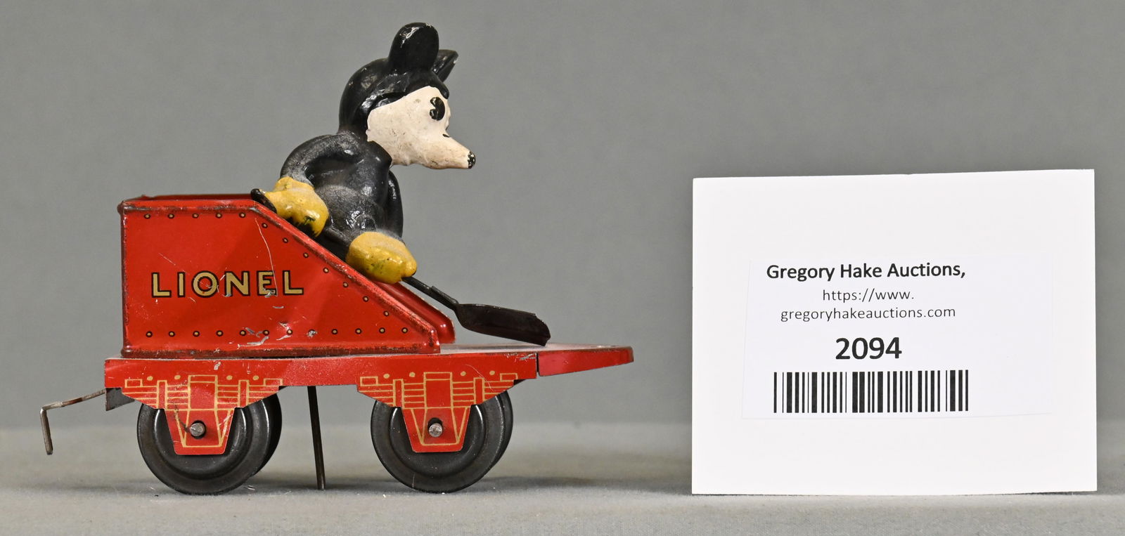 Lionel Prewar O Ga. 1509 Four Wheel Litho Mickey Mouse Stoker Tender (1 of 5)