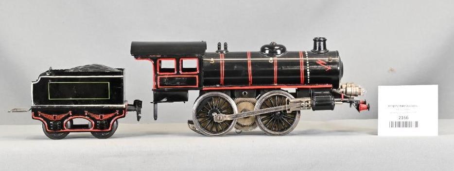 Marklin Prewar Gauge 1 "B" Electric Steam Locomotive 0-4-0 and Tender (1 of 6)