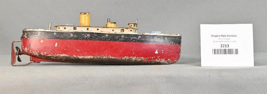 Prewar Clockwork Two Stack Steam Ship Boat - America Greater Buffalo (1 of 6)