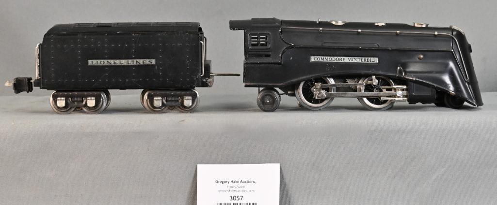 Lionel Prewar O Gauge Black 264E Commodore Vanderbilt Steeam Loco & 265W Tender (1 of 6)