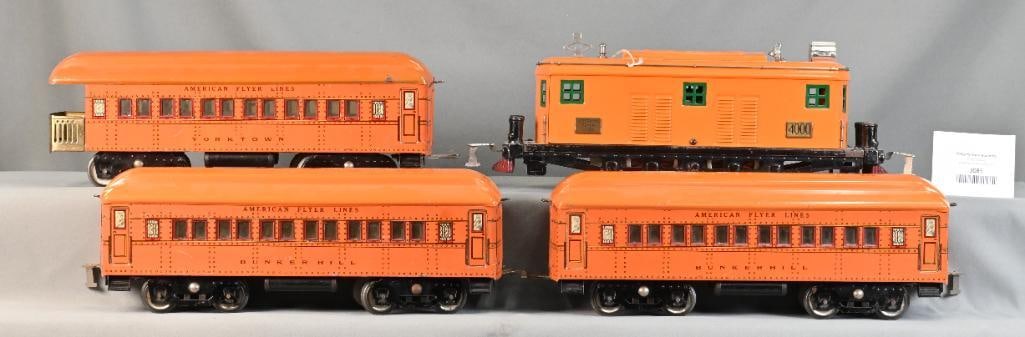 American Flyer Wide Gauge Orange 4000 Locomotive Passenger Set (1 of 6)