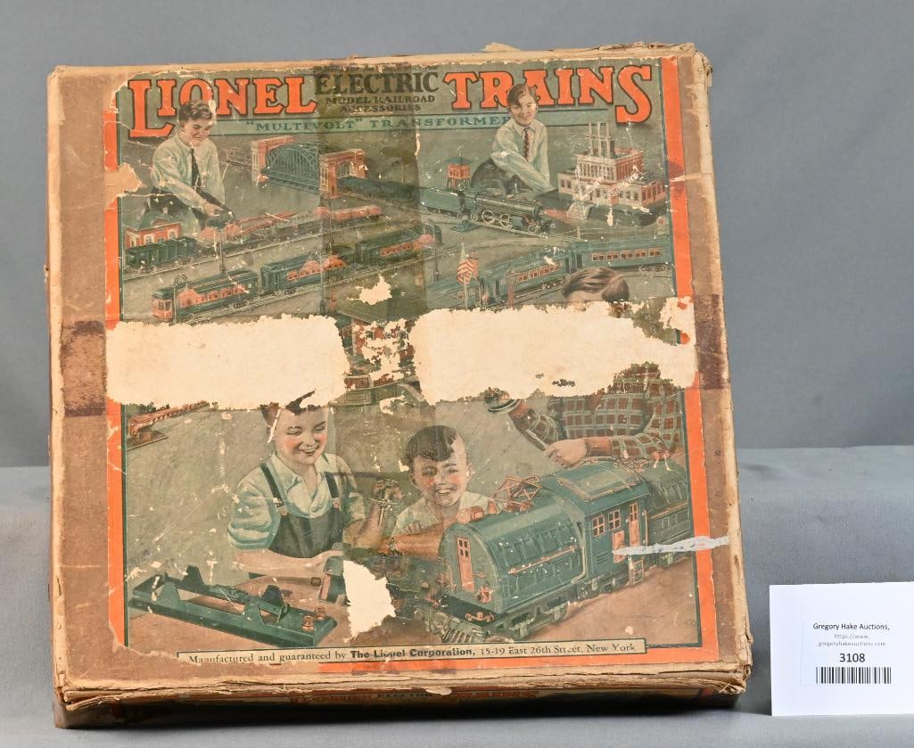 Lionel Prewar O Gauge Set #292 w/Red 248 Loco Passnger Set w/ Original Set Boxes and Set Box (1 of 9)