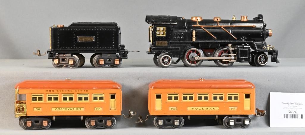 Lionel Prewar O Gauge Set #136 w/ 262 Steam Loco Passenger Set w/ Set Box (1 of 8)