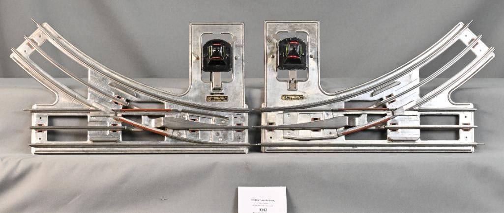Lionel Prewar Standard Gauge Set of 222 Manual Switches: Lionel Prewar Standard Gauge Set of 222 Manual Switches, C7.