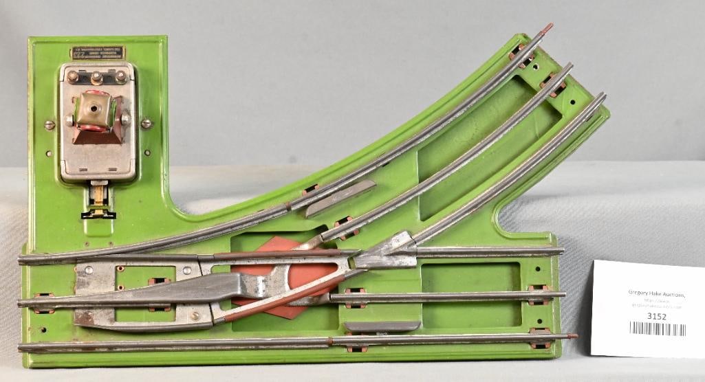 Lionel Prewar Standard Gauge 223 Left Hand Non-Derailing Distant Control Switch: Lionel Prewar Standard Gauge 223 Left Hand Non-Derailing Distant Control Switch, C7.