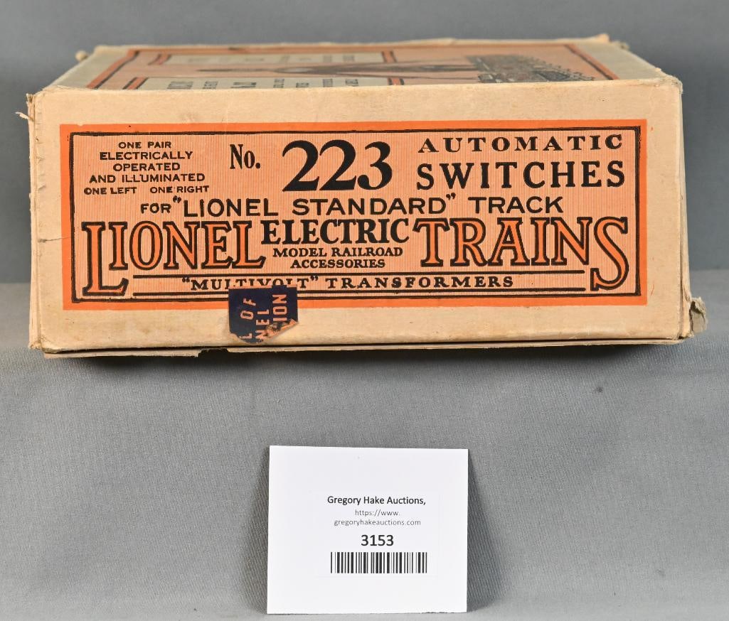 Lionel Prewar Standard Gauge Set of 223 Non-Derailing Distant Control Switches w/ Original Box (1 of 6)