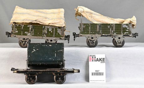 Three Marklin Bing 1 Gauge Freight Cars