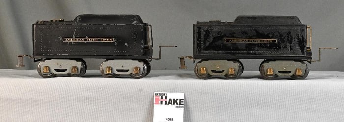 Two American Flyer Prewar Wide Gauge Tenders