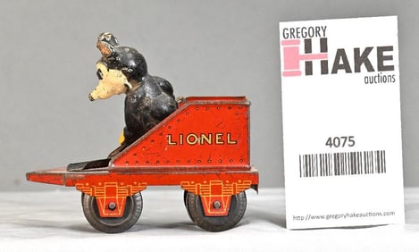 Lionel Prewar O Gauge Mickey Mouse Stoker Tender from 1935 #1536 Mickey Mouse Circus Set