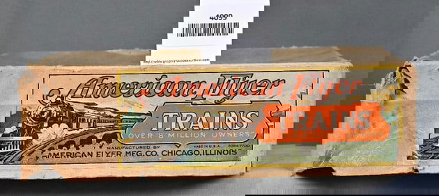 American Flyer Prewar O Gauge Boxed Litho Steam Passenger Set