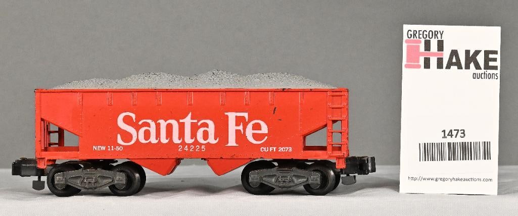 American Flyer 24225 Santa Fe Hopper with Load: American Flyer 24225 Santa Fe Hopper with Load, C6/7.