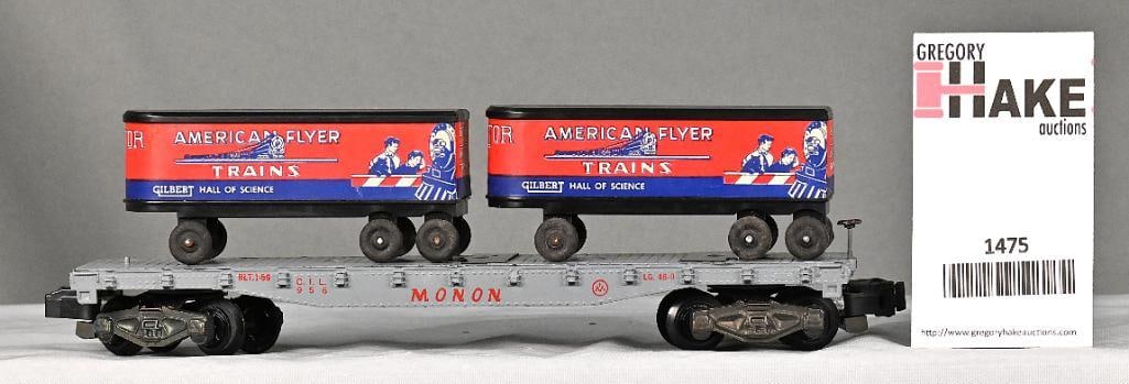 American Flyer 956 Monon Piggyback Flat Car w/ Trucks (1 of 6)