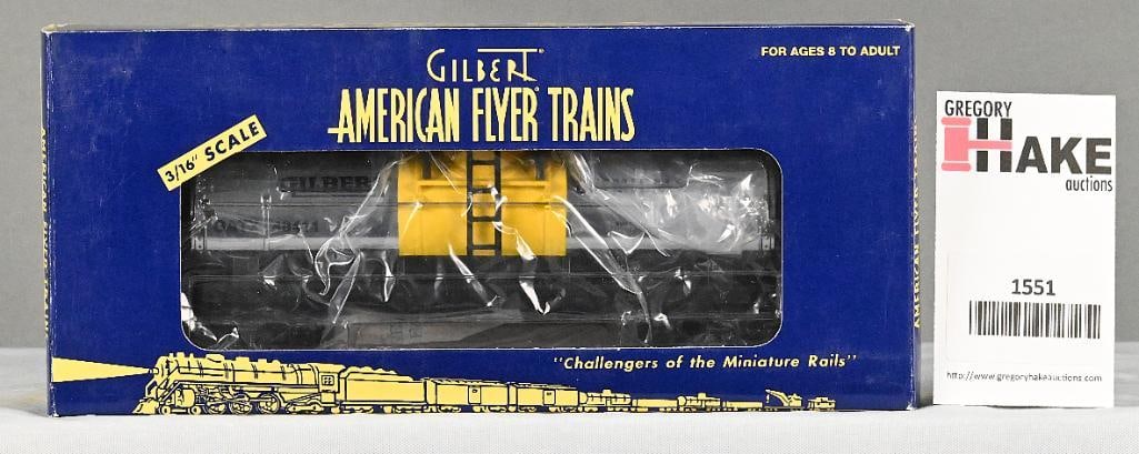 American Flyer 6-48411 Gilbert Chemicals Tank Car w/ OB: American Flyer 6-48411 Gilbert Chemicals Tank Car w/ OB, C9.