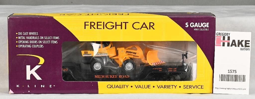 K Line k511-021 S Gauge Milwaukee Rd w/ Snowplow & OB (1 of 2)