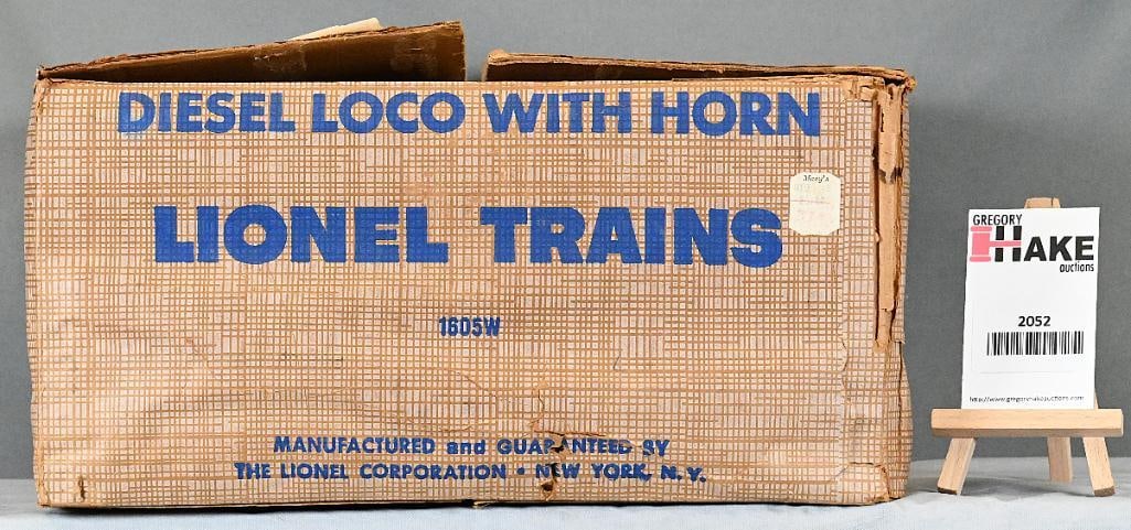 Lionel Postwar 1605W Blue Santa Fe AA Alco Diesel  Freight Set w/ OB'S & Set Box (1 of 13)