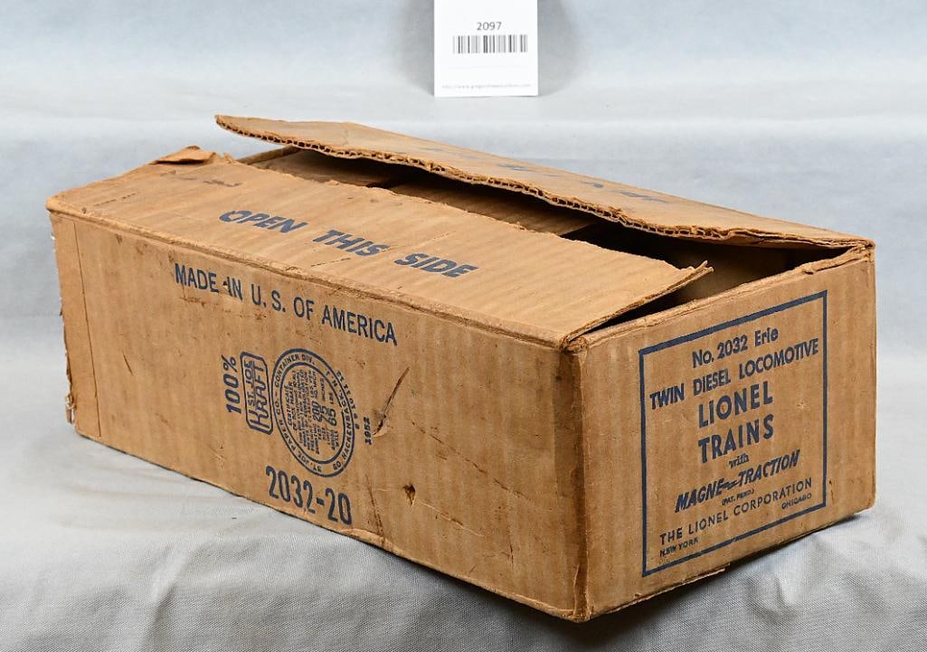 Lionel Postwar 2032 Erie Alco Diesel Empty Master Carton Box (1 of 3)