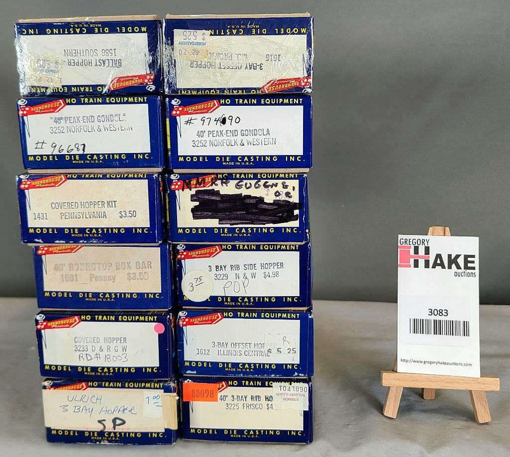 Roundhouse HO Guage Freight Cars: Roundhouse HO Guage Freight Cars 12 pc