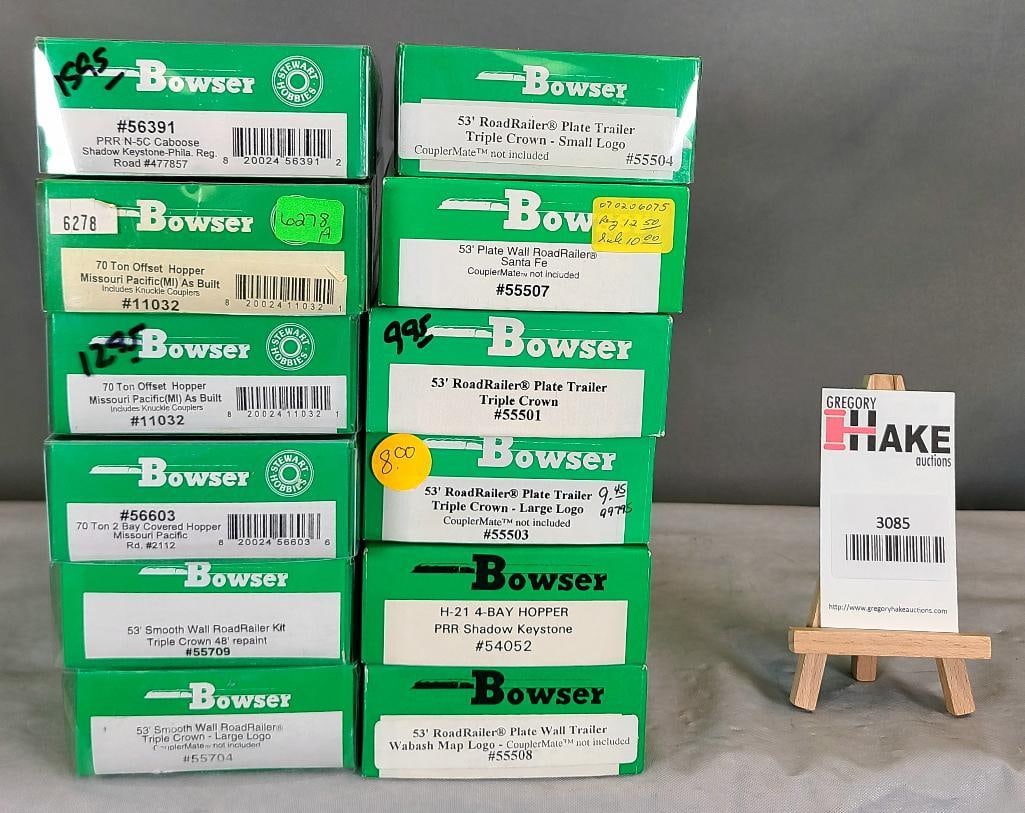Bowser HO Guage Freight Cars: Bowser HO Guage Freight Cars 12 pc