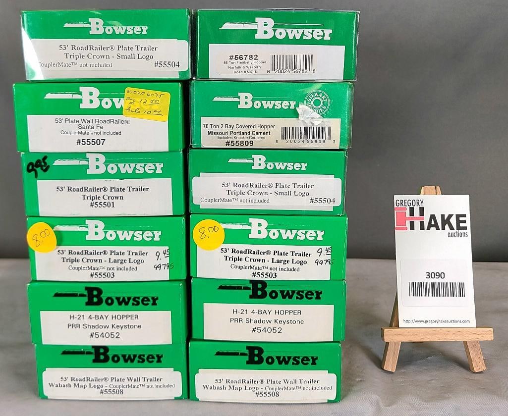 Bowser HO Guage Freight Cars: Bowser HO Guage Freight Cars 12 pc