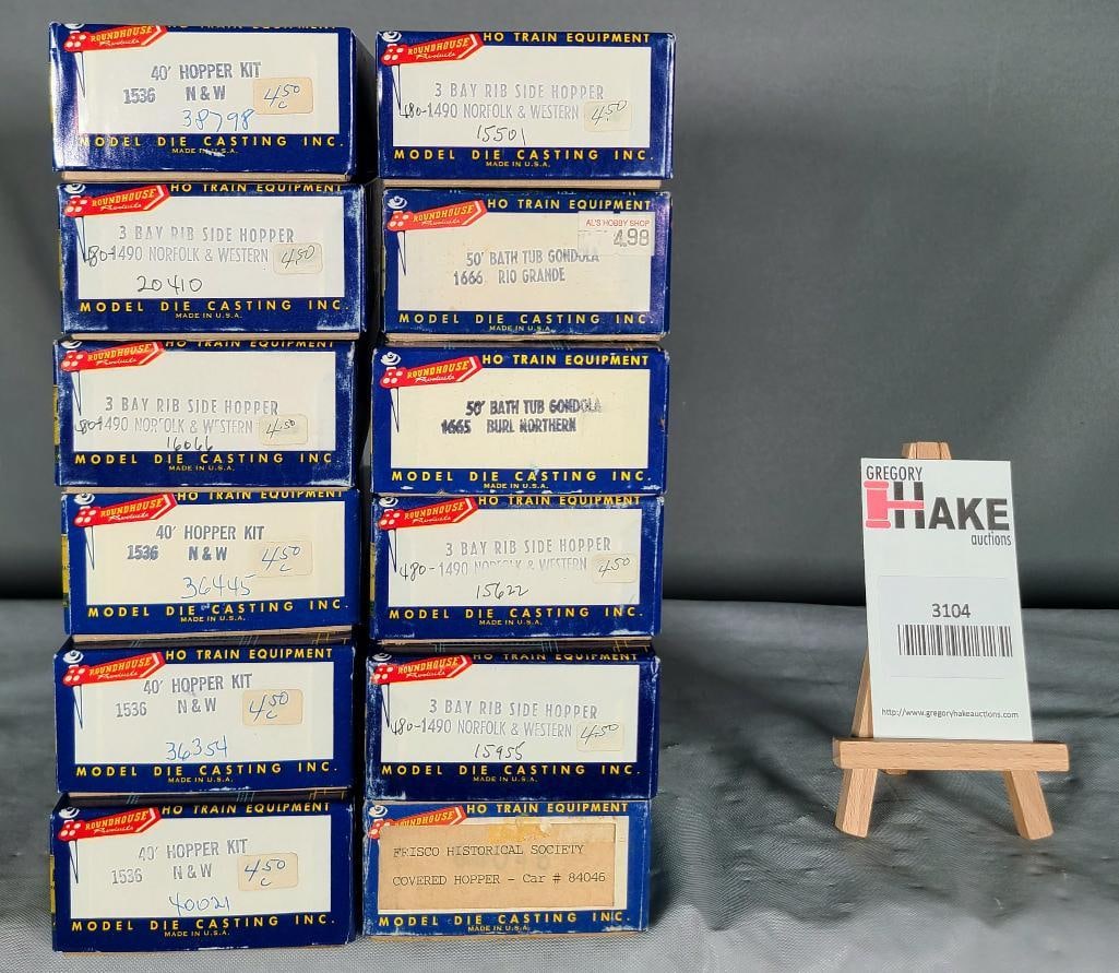 Roundhouse HO Guage Freight Cars: Roundhouse HO Guage Freight Cars 12 pc