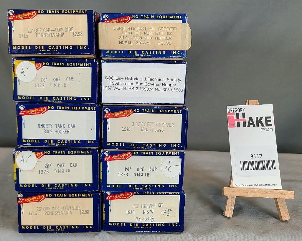 Roundhouse HO Guage Freight Cars: Roundhouse HO Guage Freight Cars 10 pc