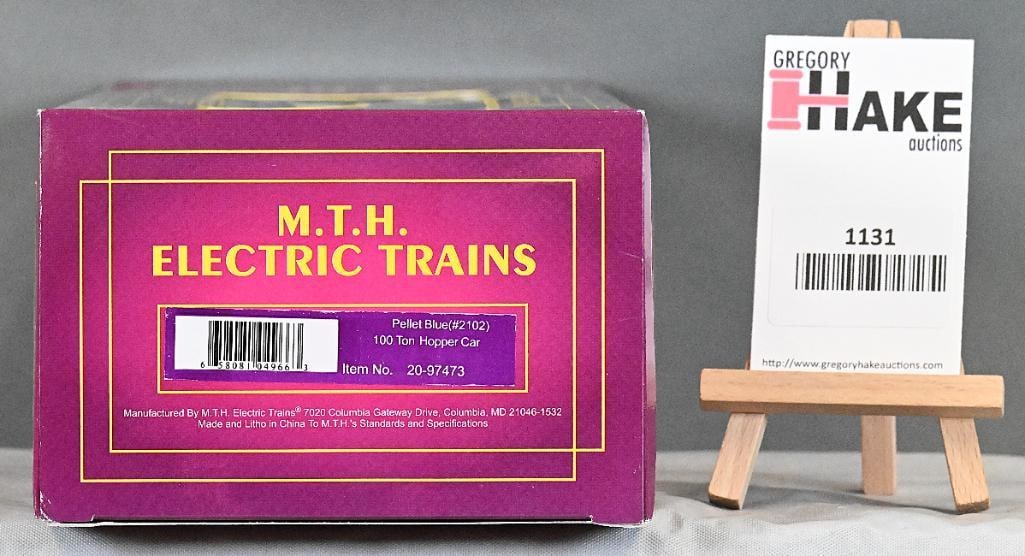 MTH 20-97473 Pellet Blue 100 Ton Hopper w/ OB (1 of 2)