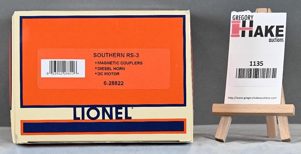 Lionel LTI 6-28822 Southern RS-3 Diesel Locomotive w/ OB: Lionel LTI 6-28822 Southern RS-3 Diesel Locomotive w/ OB, C10