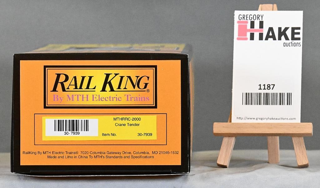 MTH 30-7939 MTH RR Club Crane Tender Caboose w/ OB (1 of 2)