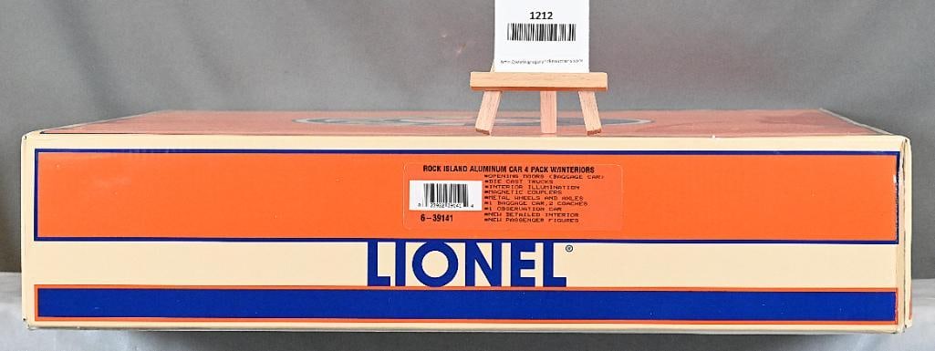 Lionel LTI 6-39141 Rock Island 4 Pack Aluminum Passenger Cars w/ Interiors & OB (1 of 3)