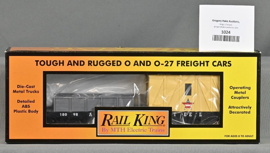 MTH 30-79026 American Steel Crane Tender Caboose w/ OB: MTH 30-79026 American Steel Crane Tender Caboose w/ OB, C10