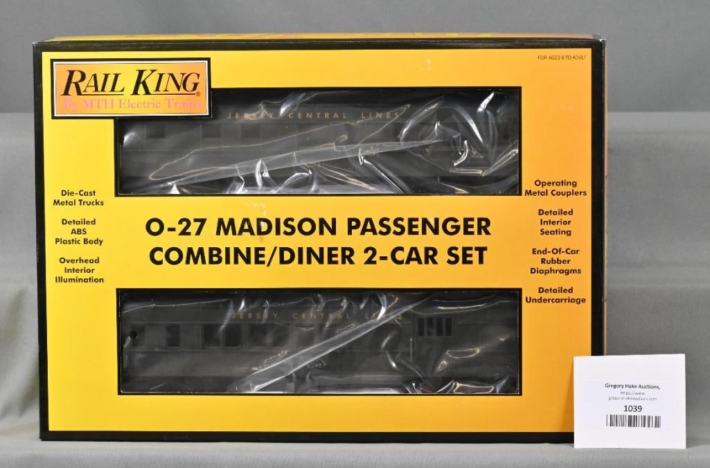 MTH 30-6267 Jersey Central Combine/Diner Passenger Set  w/ OB (1 of 2)
