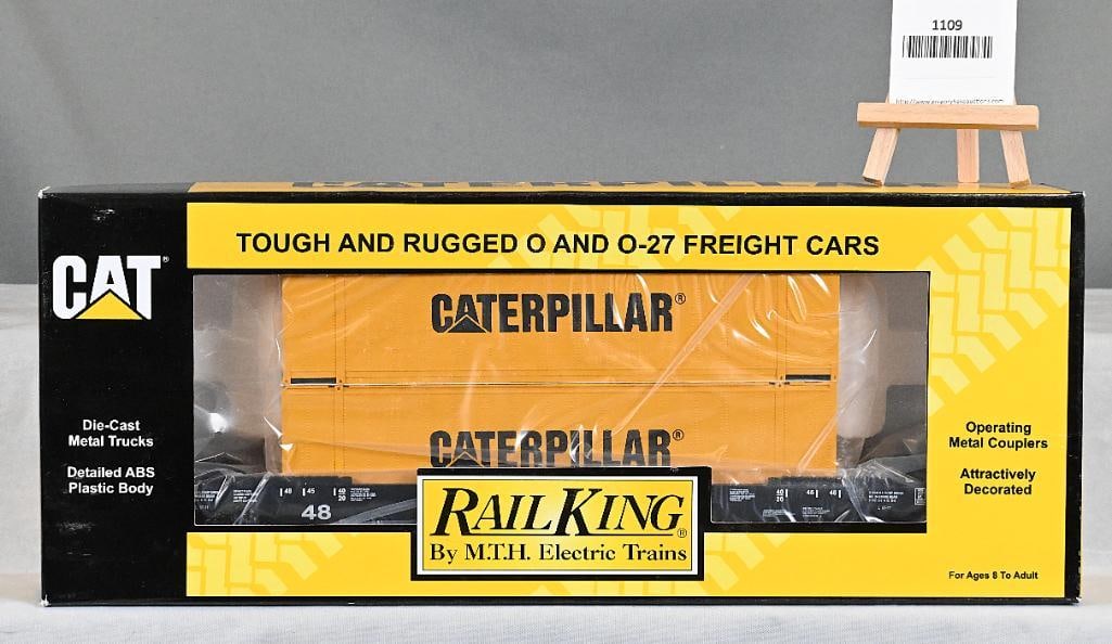 MTH 30-76258 Caterpillar Husky Stack Car w/ OB (1 of 2)