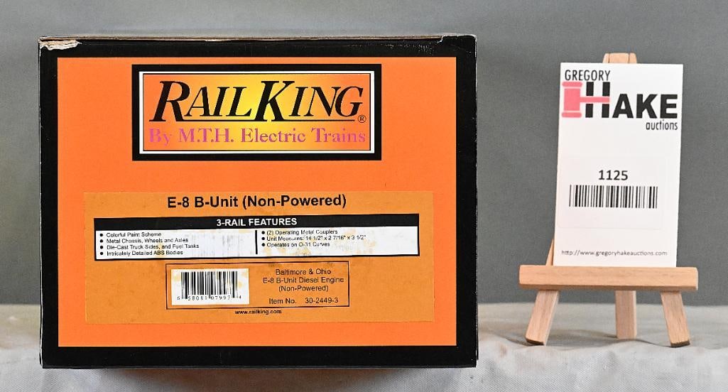 MTH 30-2449-3 B&O E8 B Unit Diesel Locomotive w/OB (1 of 4)