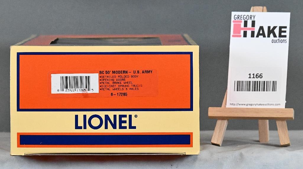 Lionel LTI 6-17265 US Army 50' Modern Boxcar w/ OB: Lionel LTI 6-17265 US Army 50' Modern Boxcar w/ OB, C10