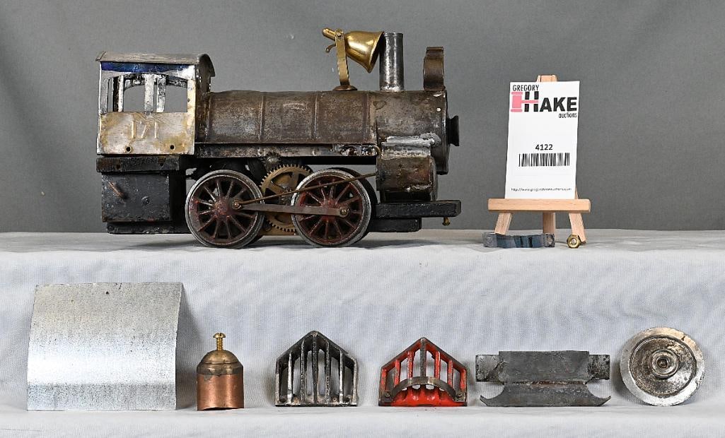 Carlisle and Finch #171 Steam Locomotive: Carlisle and Finch #171 Steam Locomotive. Loco is apart. There are some extra parts and some aftermarket parts along with some repairs, as-is, C5.