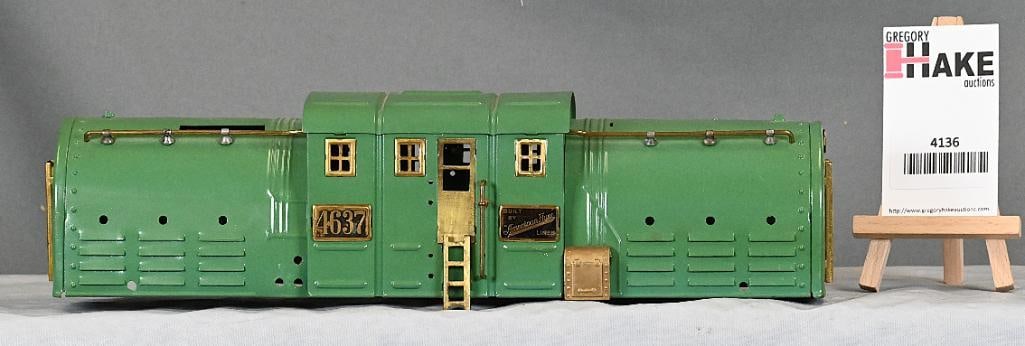 American Flyer Wide Gauge 4637 Repainted Locomotive Body: American Flyer Wide Gauge 4637 Repainted Locomotive Body, As-is, C7.
