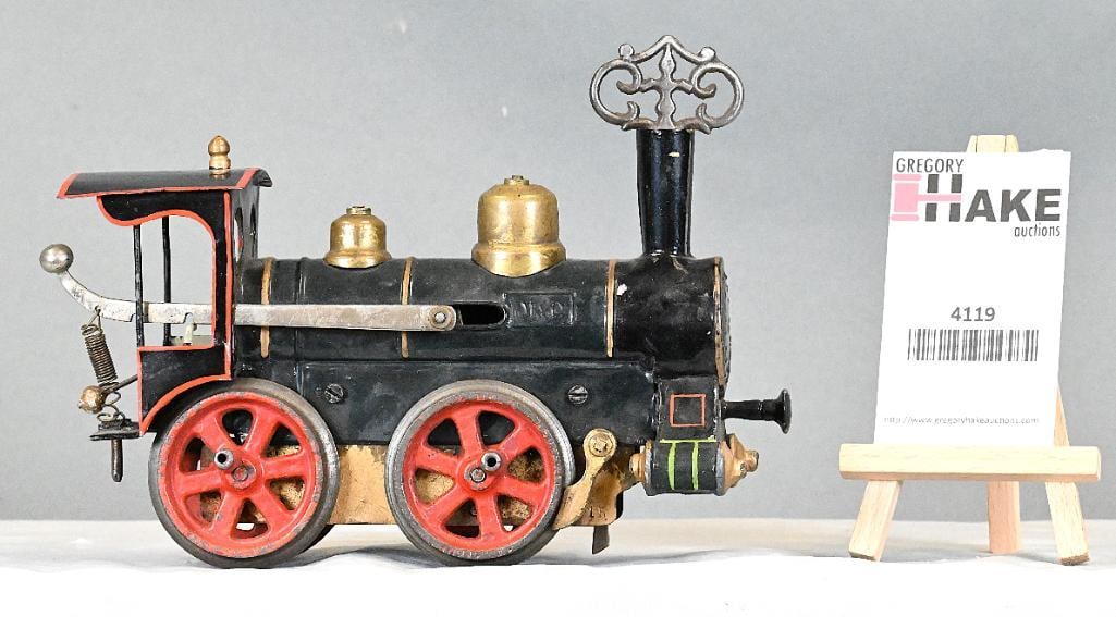 Early Prewar Marklin Gauge 1 Clockwork Steam Locomotive (1 of 4)