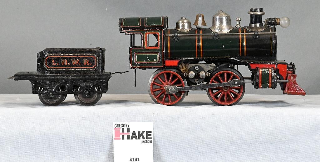 Karl Bub Neurenberg European One Guage Electric Steam Locomotive with Tender (1 of 6)