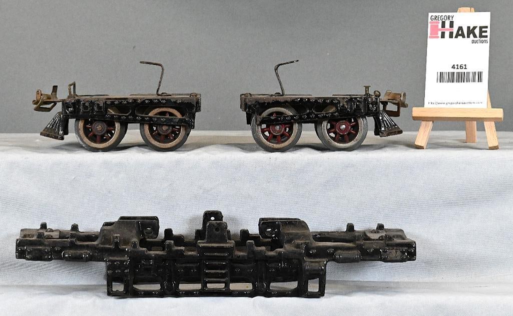 Ives Wide Gauge Frame and Two Trucks for Electric Locomotive (1 of 6)