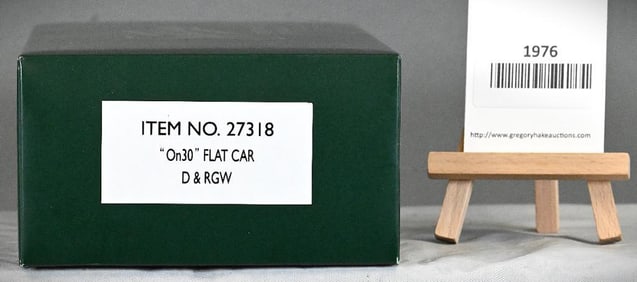Spectrum Bachmann On30 27318 flat car D&RGW w/OB
