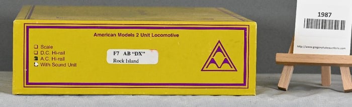 American Models AC Highrail Rock Island F7 AB "DX" w/OB