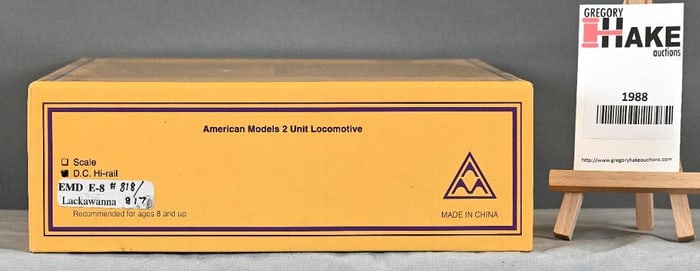 American Models EMD E-8 Lackawanna 818/817 AA units w/OB