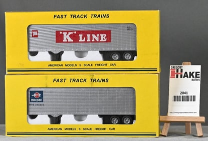American Models MO-Pac, K-Line semi-trailers w/boxes