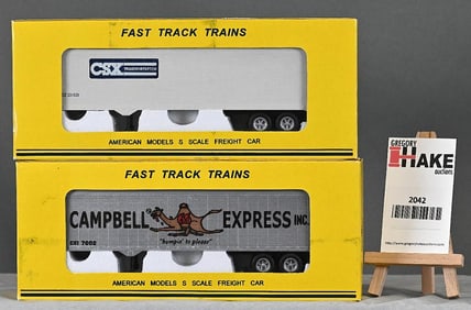 American Models AFSGSLA 2007 Campbell Express, CSX trailers w/boxes