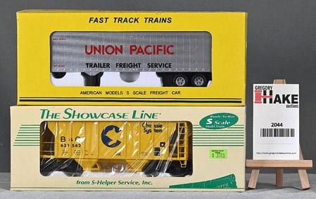American Models Unon Pacific semi-trailer T-1, S Helper The Showcase Line #00044-0 PS-2 Chessie B&O