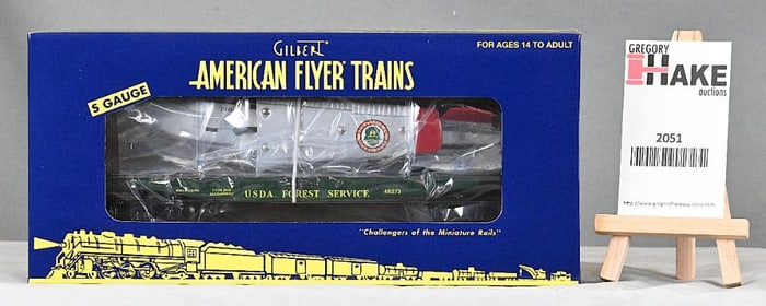 American Flyer 48272 TTOS 2008 flatcar with Beechcraft Airplane w/Obs